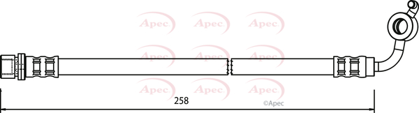 Apec Brake Hose Front Right HOS3603 [PM1804132]