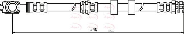 Apec Brake Hose Front HOS3513 [PM1804052]