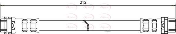 Apec Brake Hose Rear HOS3379 [PM1803921]