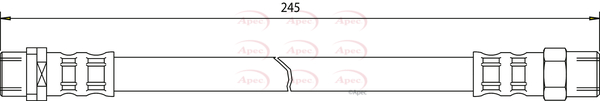 Apec Brake Hose Rear Inner HOS3166 [PM1803715]