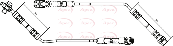 Apec Brake Hose Rear Right HOS3156 [PM1803705]