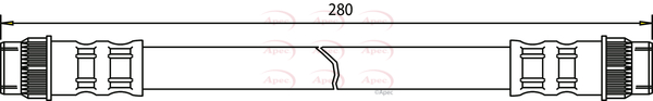 Apec Brake Hose Rear HOS3102 [PM1803651]