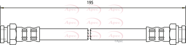 Apec Brake Hose HOS3042 [PM1803593]