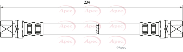 Apec Brake Hose Rear HOS3012 [PM1803563]