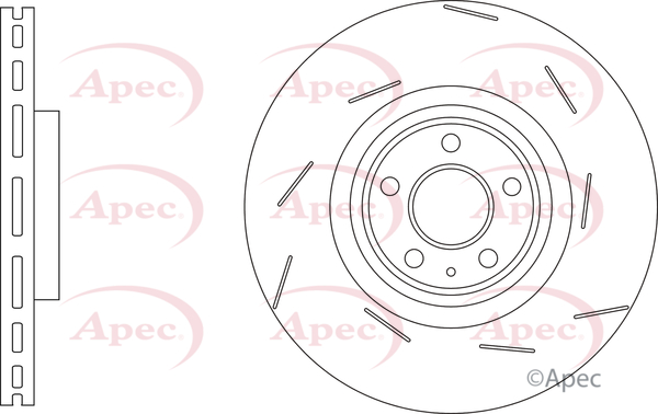 Apec Brake Disc Single Solid Front Right DSK3305 [PM1803046]