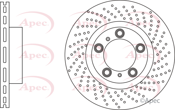 Apec Brake Disc Single Vented Front Right DSK3211 [PM1802957]