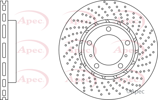 Apec Brake Disc Single Vented Front Left DSK3126 [PM1802881]