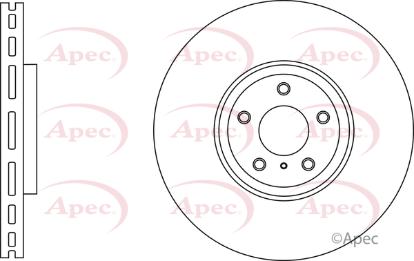 Apec Brake Disc Single Vented Front DSK2833 [PM1802576]