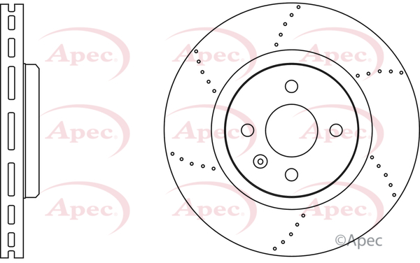 Apec Brake Disc Single Vented DSK2778 [PM1802518]