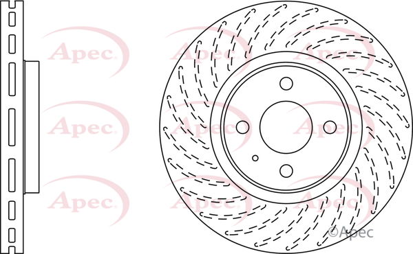 Apec Brake Disc Single Vented DSK2726 [PM1802461]