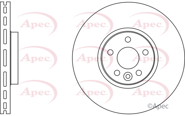 Apec Brake Disc Single Vented Front DSK2696 [PM1802432]