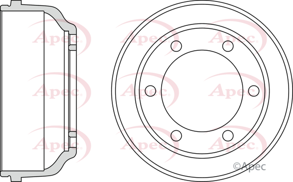 Apec Brake Drum Rear DRM9804 [PM1801585]