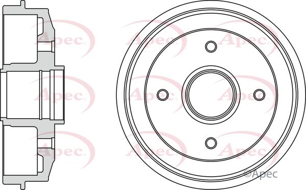 Apec Brake Drum Rear DRM9109 [PM1801446]