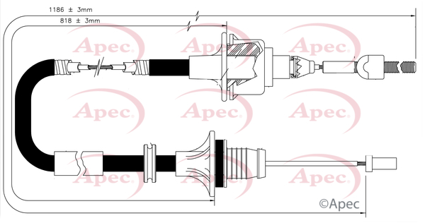 Apec Clutch Cable CAB5007 [PM1801282]