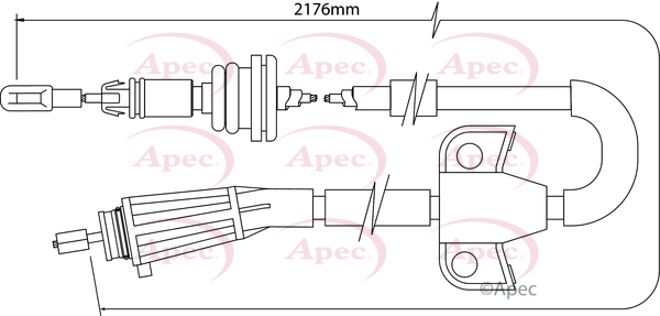 Apec Handbrake Cable CAB1513 [PM1801257]