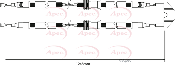 Apec Handbrake Cable Rear Centre CAB1450 [PM1801213]