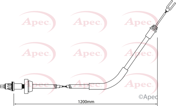 Apec Handbrake Cable Front CAB1193 [PM1801097]