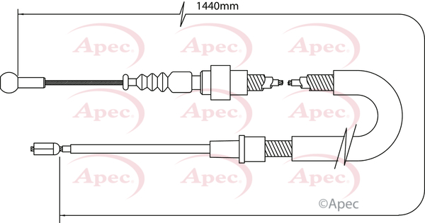 Apec Handbrake Cable CAB1013 [PM1801003]