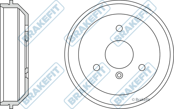 Brakefit Brake Drum Rear BDR9045 [PM1799876]