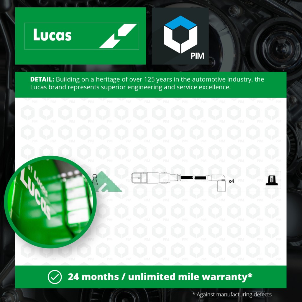 Lucas HT Leads Ignition Cables Set LUC5256 [PM1795245]