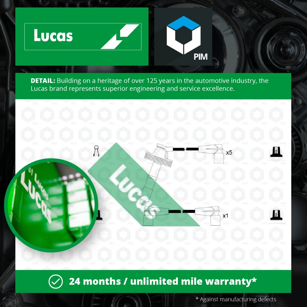 Lucas HT Leads Ignition Cables Set LUC4260 [PM1794861]