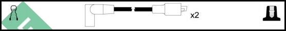 Lucas LUC4008 HT Leads Ignition Cables Set