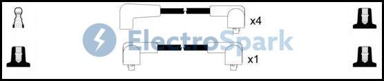 Electro Spark HT Leads Ignition Cables Set OEK214 [PM1668670]