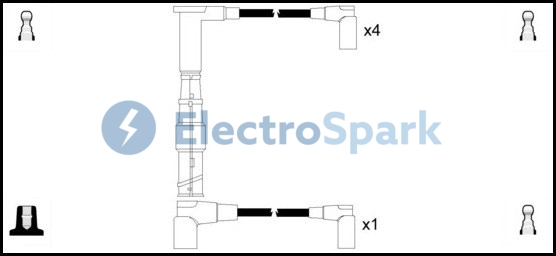 Electro Spark OEK421 HT Leads Ignition Cables Set