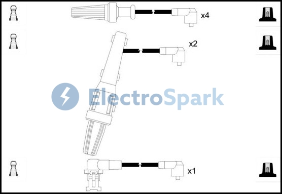 Electro Spark OEK441 HT Leads Ignition Cables Set