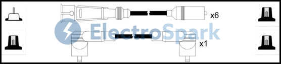 Electro Spark HT Leads Ignition Cables Set OEK556 [PM1668972]