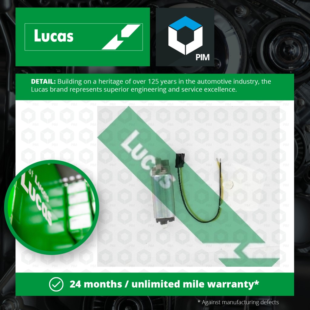 Lucas Fuel Pump In tank FDB1086 [PM1776729]