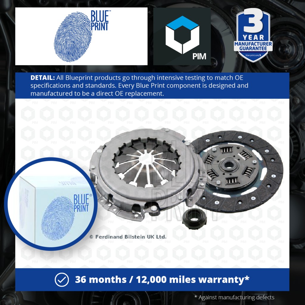 Blue Print Clutch Kit 3pc (Cover+Plate+Releaser) ADL143055 [PM1772325]