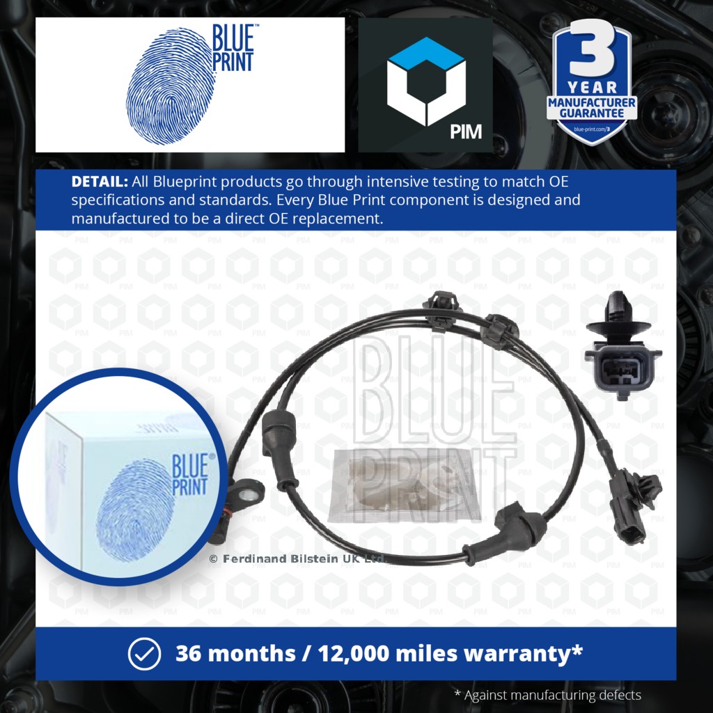 Blue Print ABS Sensor Rear Left or Right ADK87109 [PM1772306]