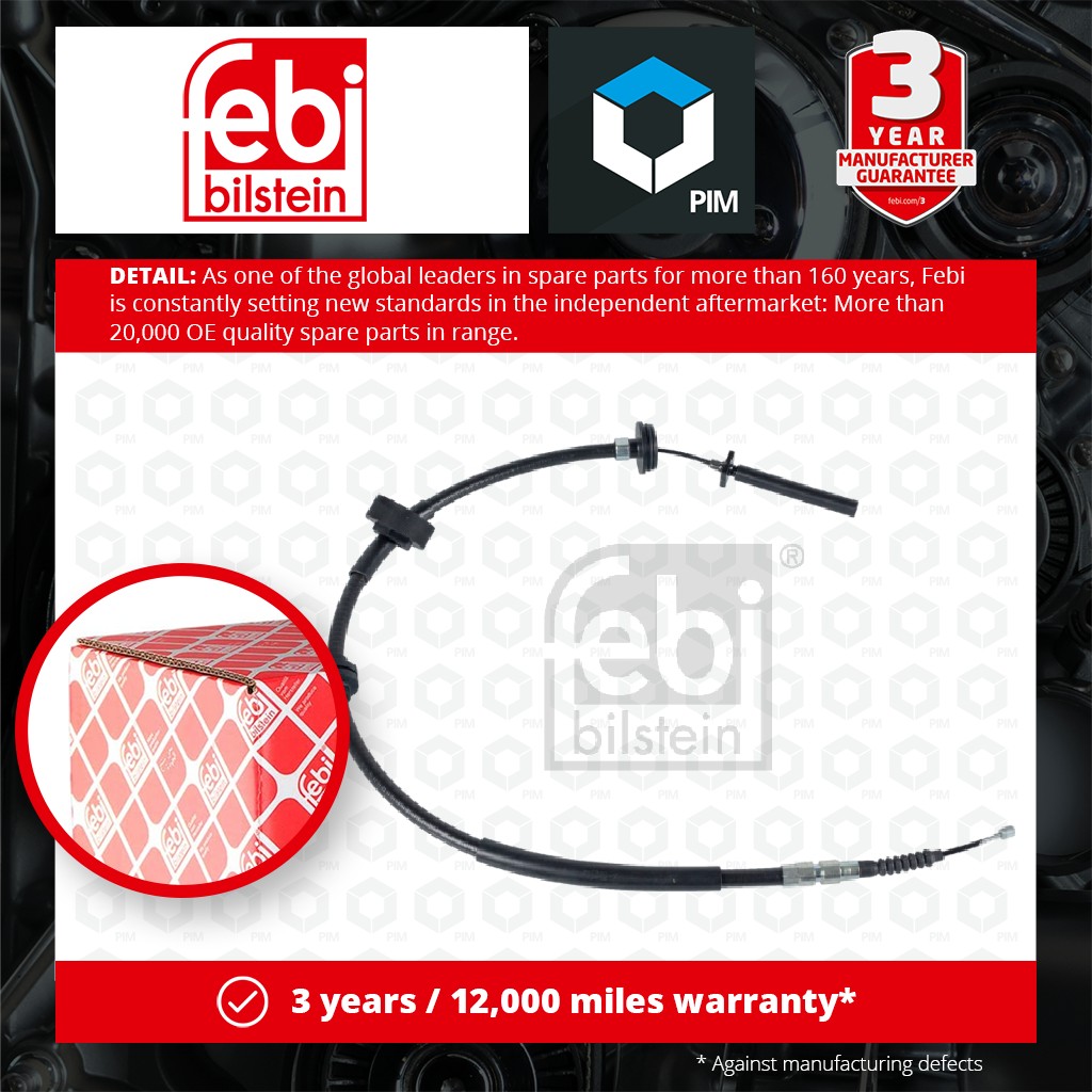 Febi Handbrake Cable Rear Left 109497 [PM1767779]