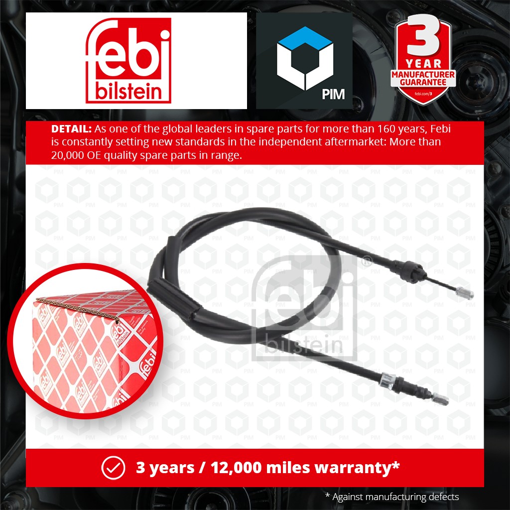 Febi Handbrake Cable Rear Left 109496 [PM1767778]