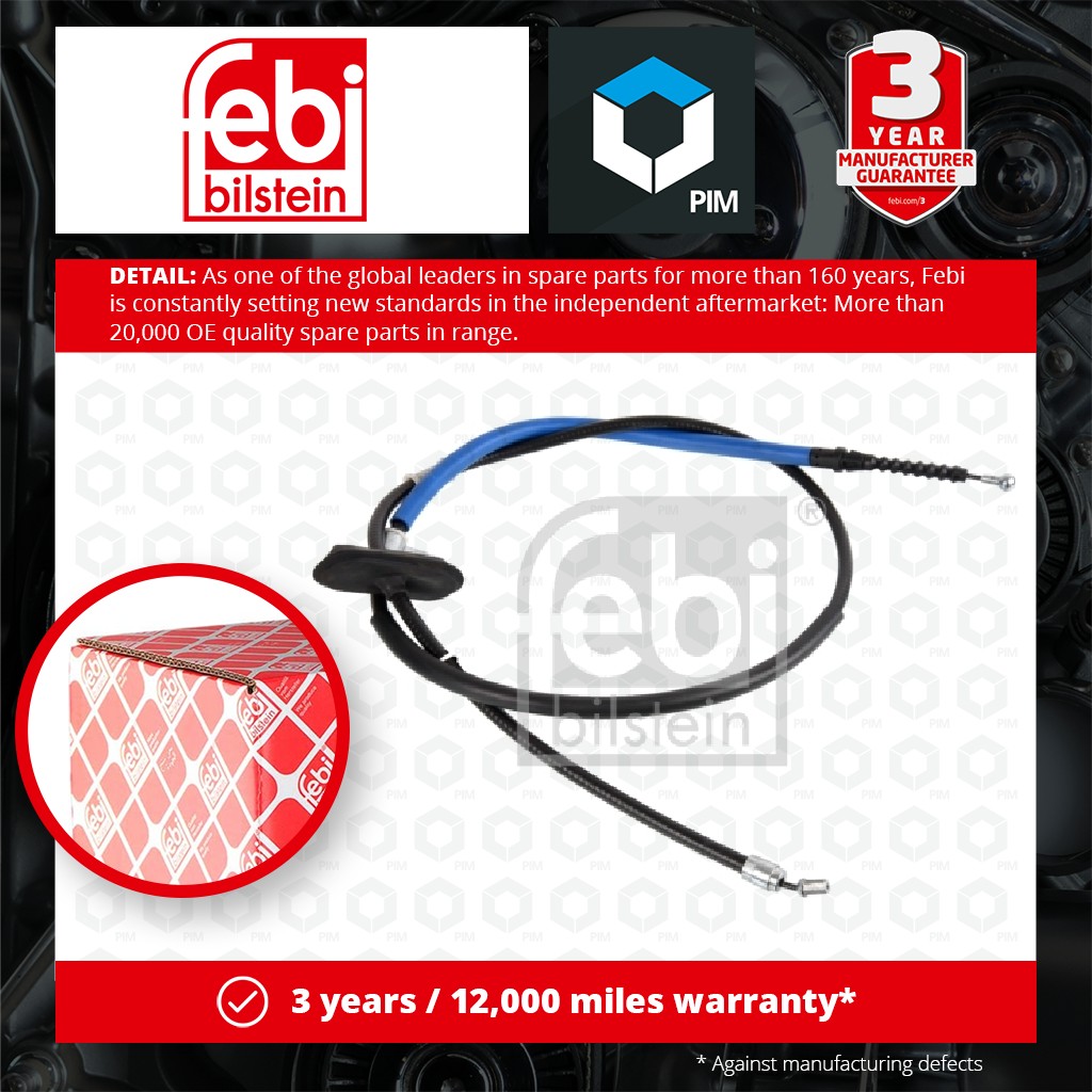 Febi Handbrake Cable Rear Right 109493 [PM1767775]