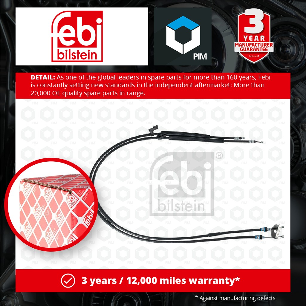 Febi Handbrake Cable Rear 109099 [PM1767416]