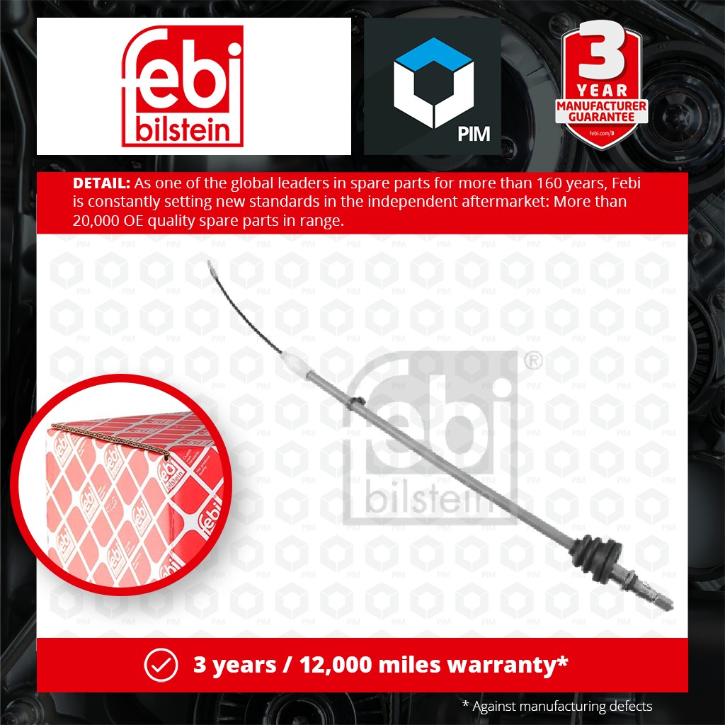 Febi Handbrake Cable Front 108957 [PM1767281]
