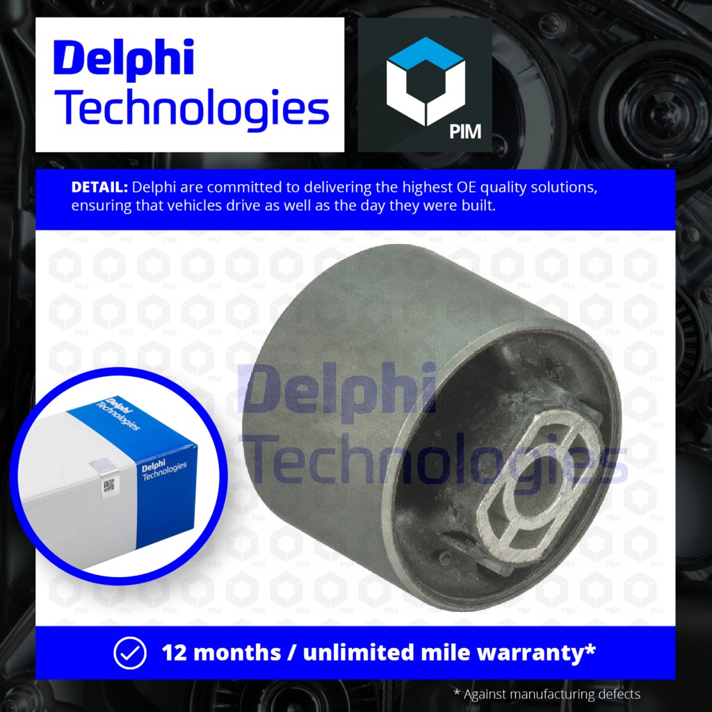 Delphi Wishbone / Control / Trailing Arm Bush TD975W [PM1762854]