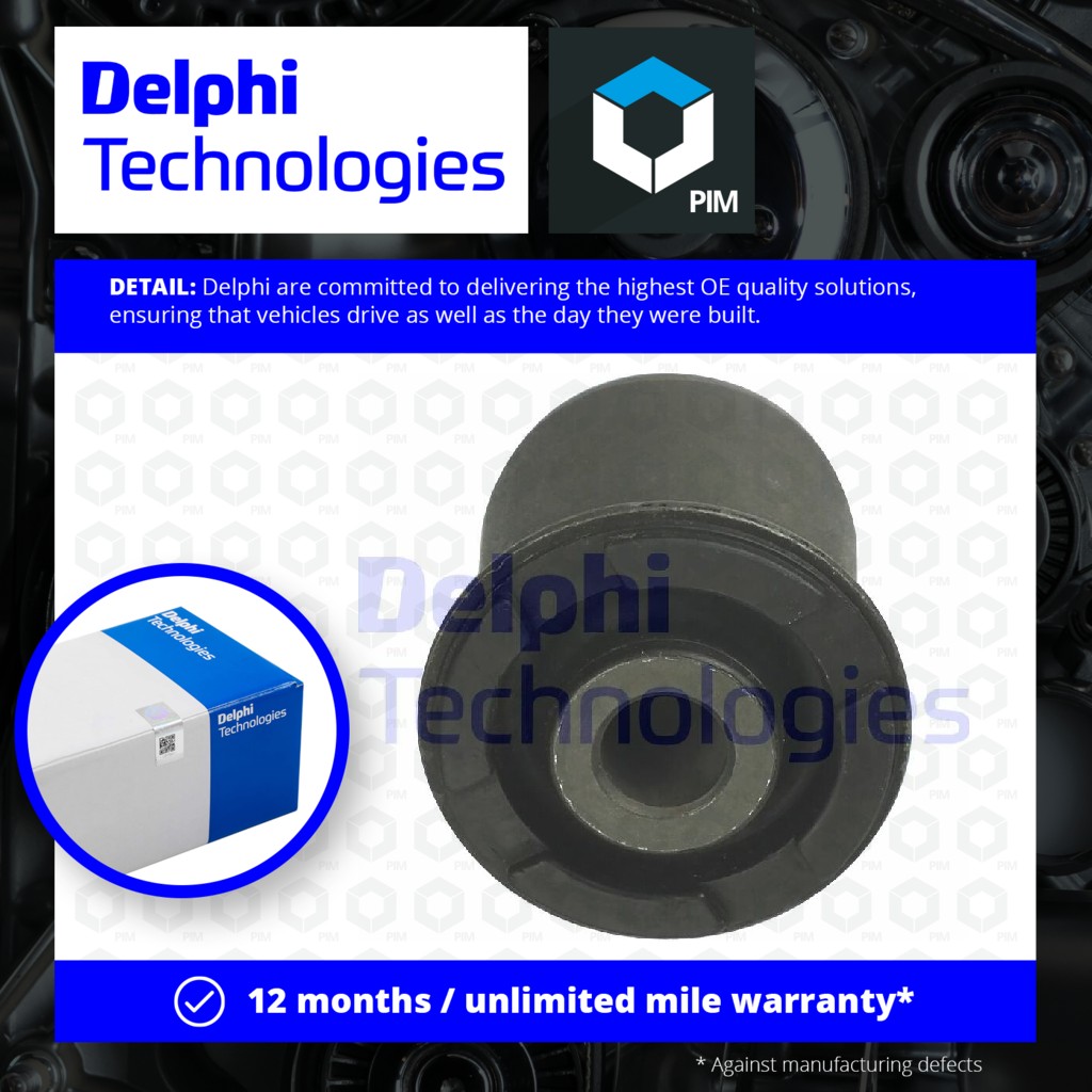 Delphi Wishbone / Control / Trailing Arm Bush TD899W [PM1762796]