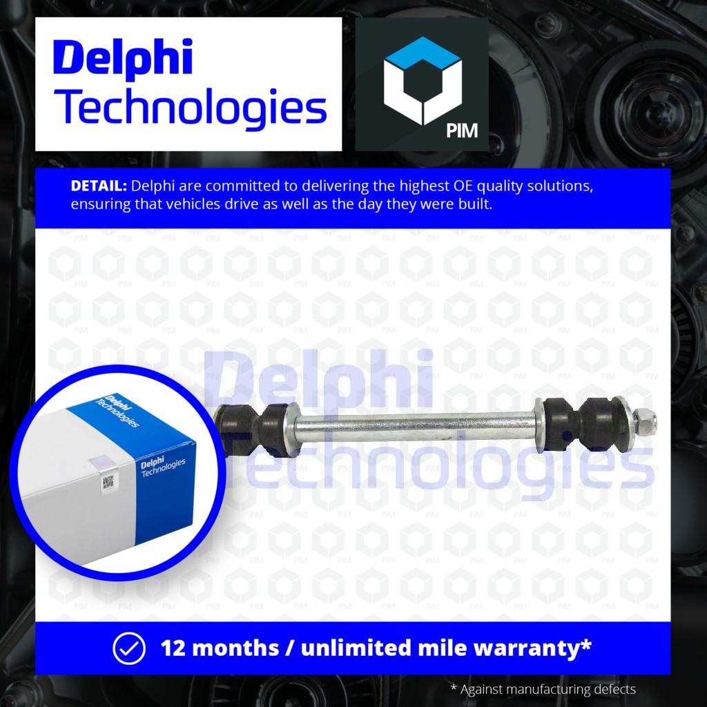 Delphi Wishbone / Control / Trailing Arm Bush TD626W [PM1762768]