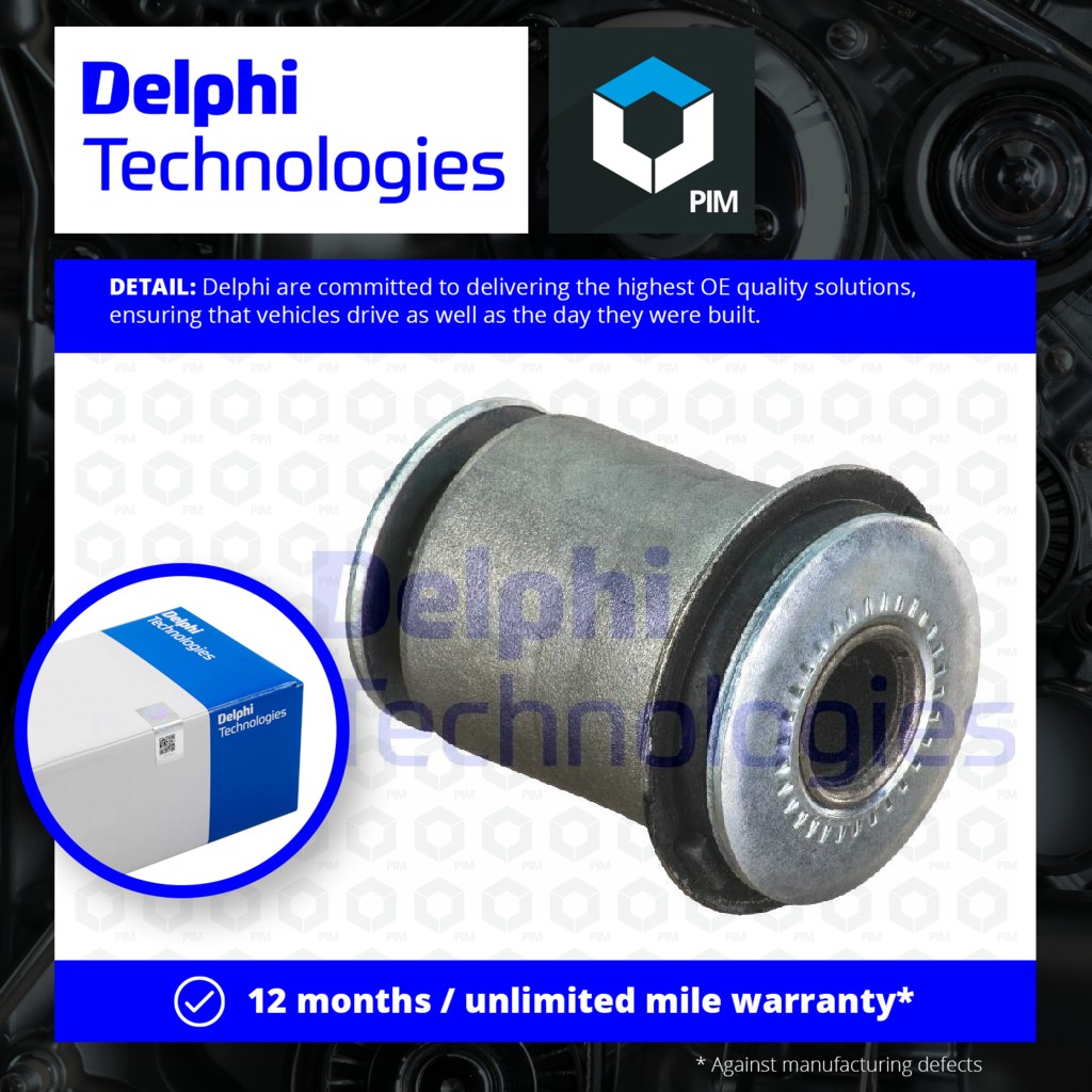 Delphi Wishbone / Control / Trailing Arm Bush TD1810W [PM1762677]