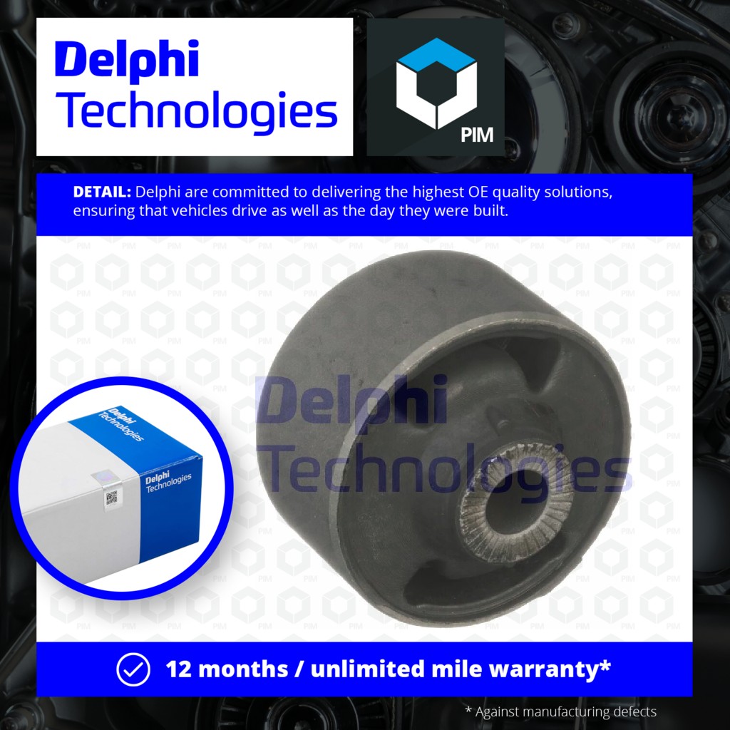 Delphi Wishbone / Control / Trailing Arm Bush TD1715W [PM1762586]