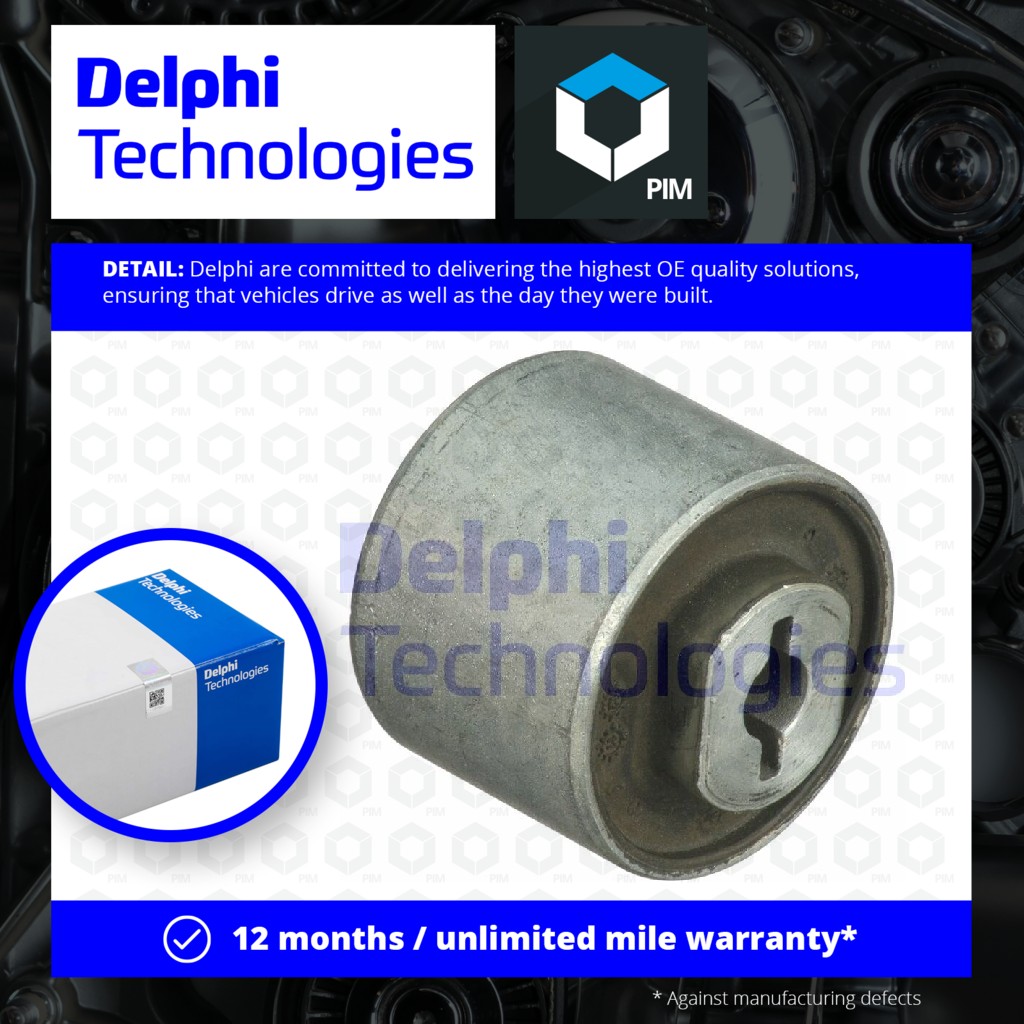Delphi Wishbone / Control / Trailing Arm Bush TD1678W [PM1762551]