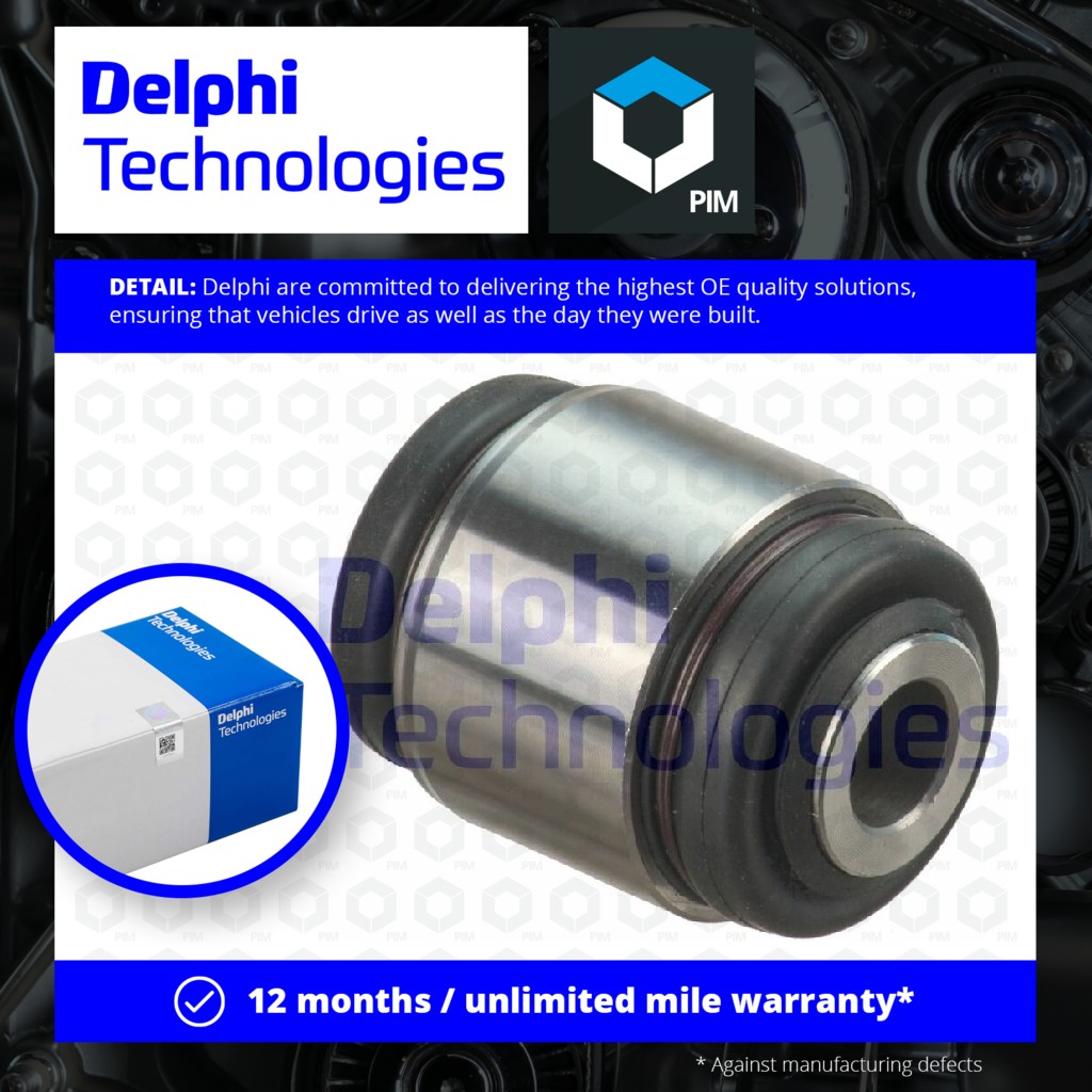 Delphi Wishbone / Control / Trailing Arm Bush TD1656W [PM1762532]