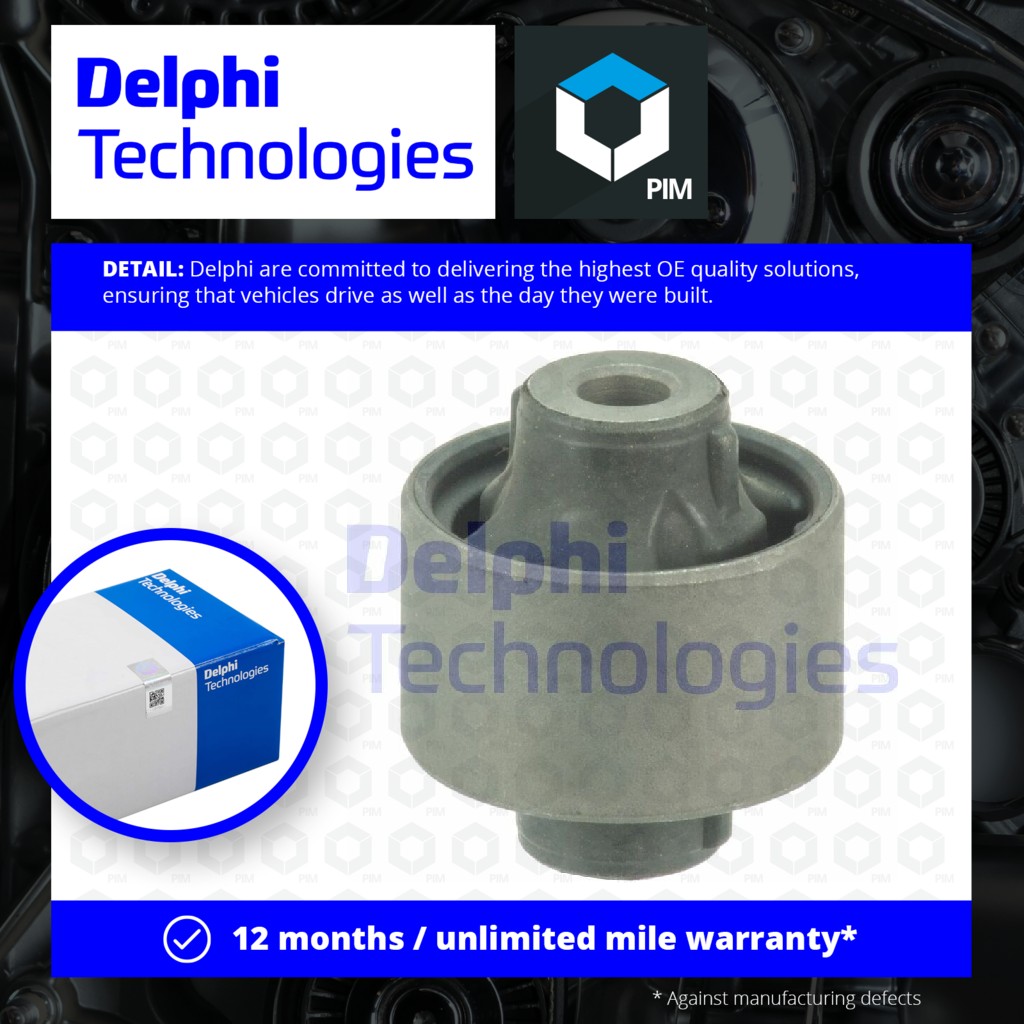 Delphi Wishbone / Control / Trailing Arm Bush TD1650W [PM1762526]