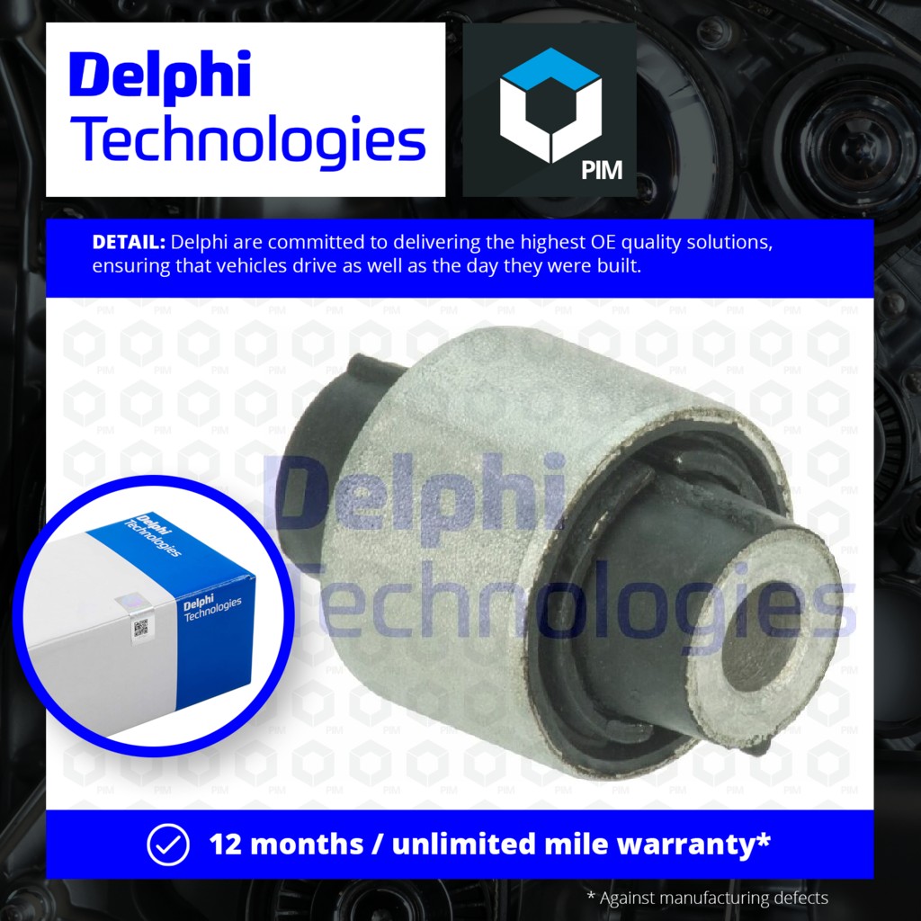 Delphi Wishbone / Control / Trailing Arm Bush TD1648W [PM1762524]