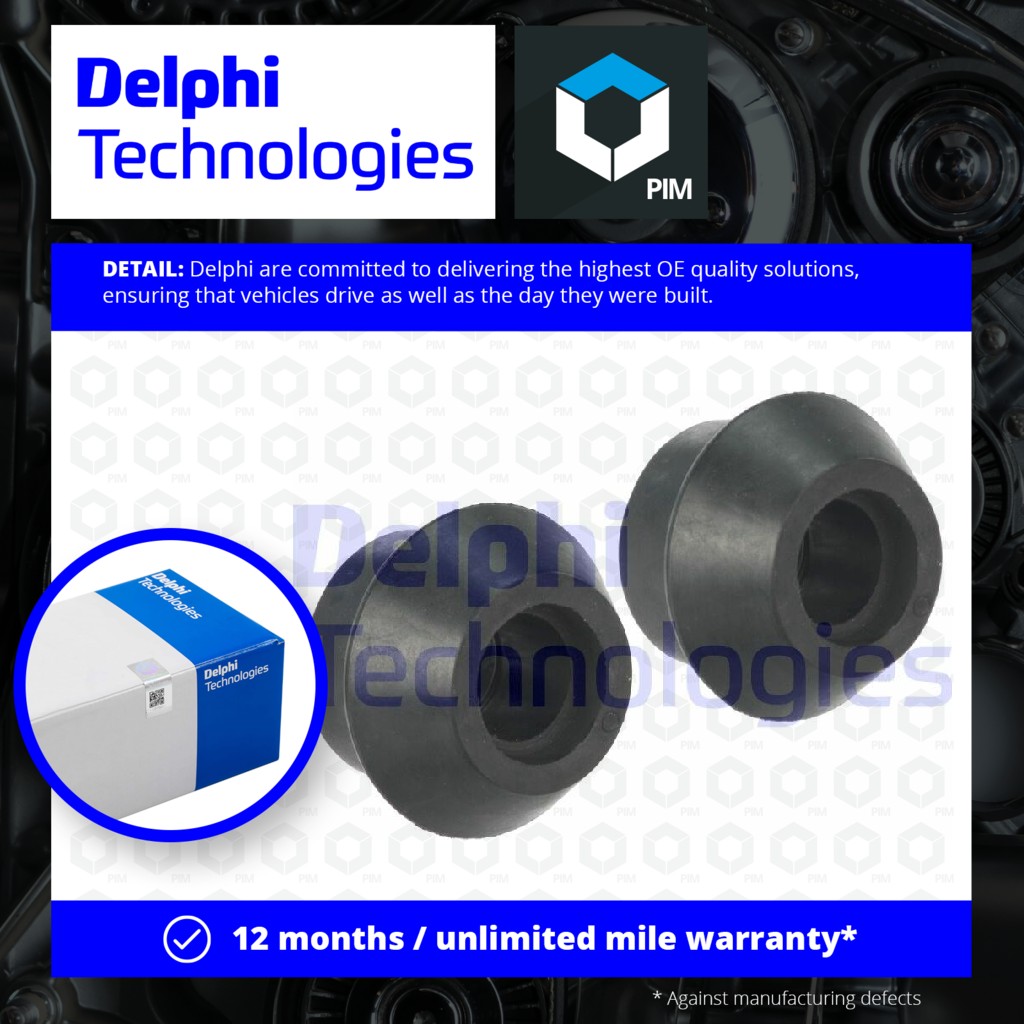 Delphi Wishbone / Control / Trailing Arm Bush Front Lower, Outer TD1617W [PM1762493]
