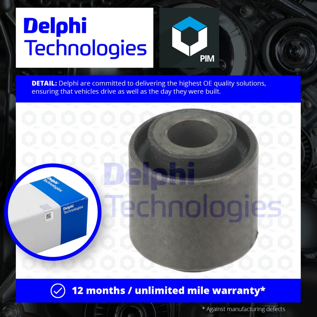 Delphi Wishbone / Control / Trailing Arm Bush TD1249W [PM1762418]
