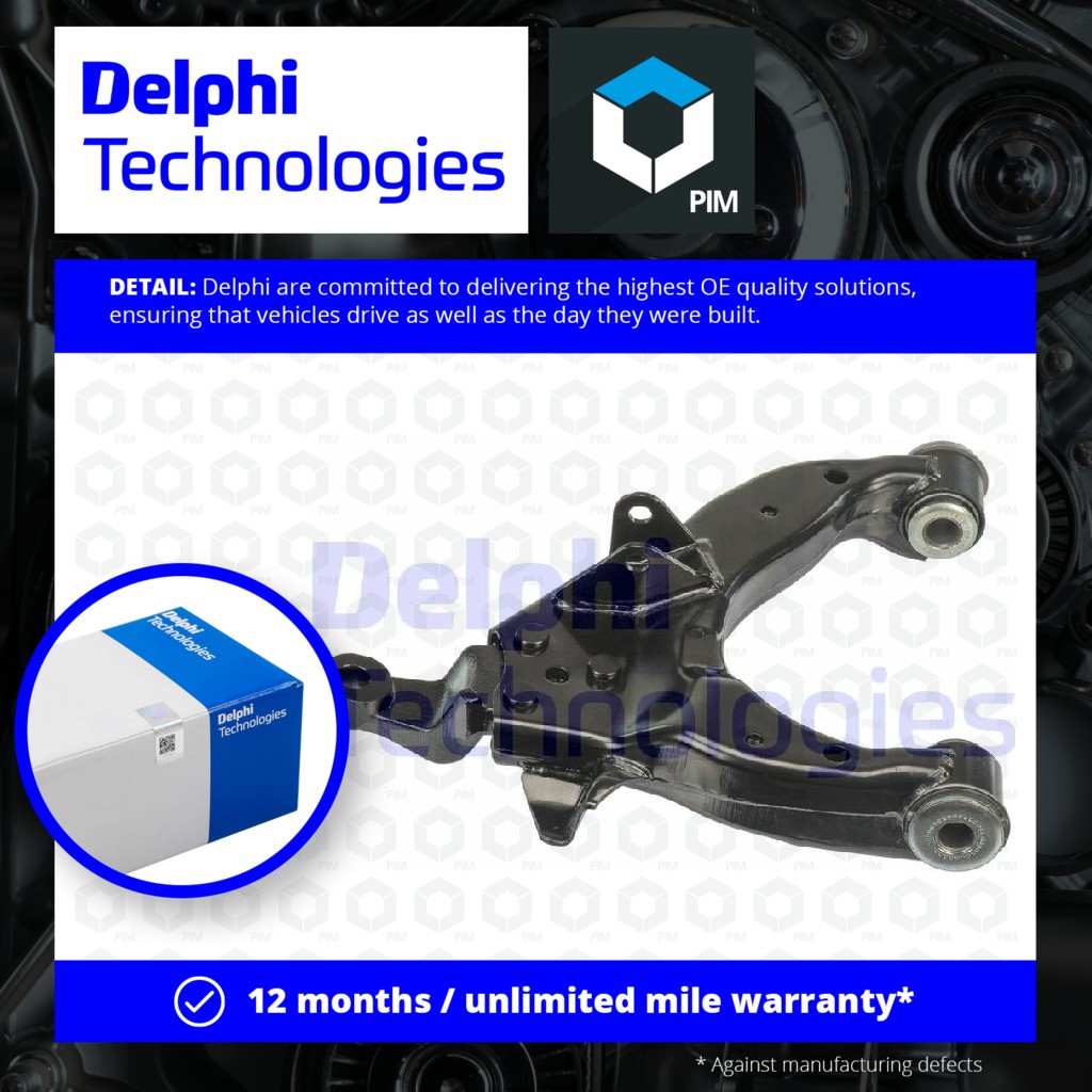 Delphi Wishbone / Suspension Arm Front Left TC3787 [PM1762080]